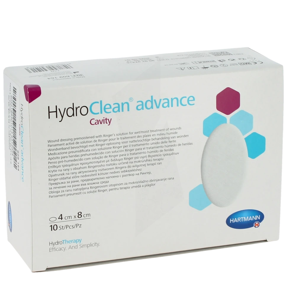 Hydroclean® Advance Cavity Pansement Irrigo-absorbant Ovale 4 X 8 Cm
