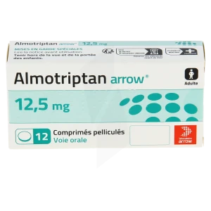 Almotriptan Arrow 12,5 Mg, Comprimé Pelliculé