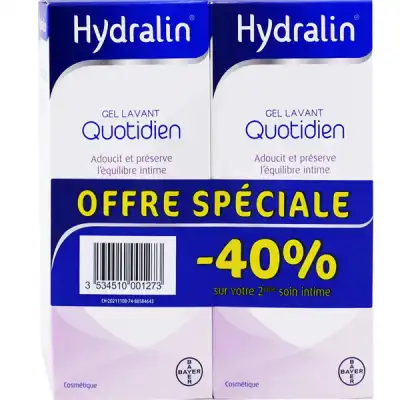 Hydralin Quotidien 200ml Lot De 2 -40% à Paris