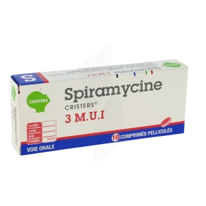 Spiramycine Cristers 3 M.u.i, Comprimé Pelliculé