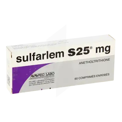 SULFARLEM S 25 mg, comprimé enrobé
