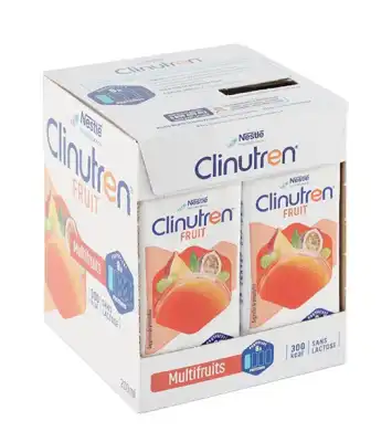 Clinutren Fruit Nutriment Multifruits 4briques/200ml à Touques