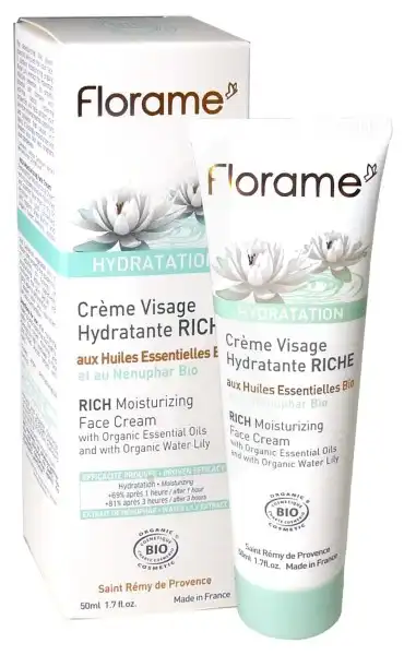 Florame Crème Hydratante Visage - Riche - 50ml