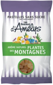 Les Douceurs D'amelys Pastilles Plantes Des Montagnes Sans Sucre Sachet/80g