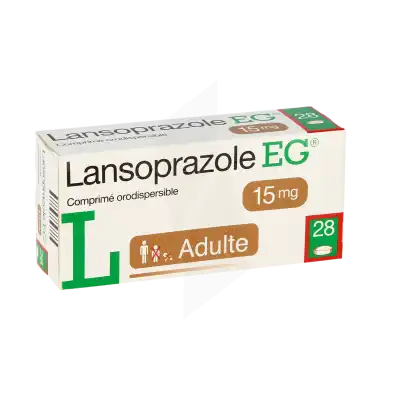 Lansoprazole Eg 15 Mg, Comprimé Orodispersible à Auterive