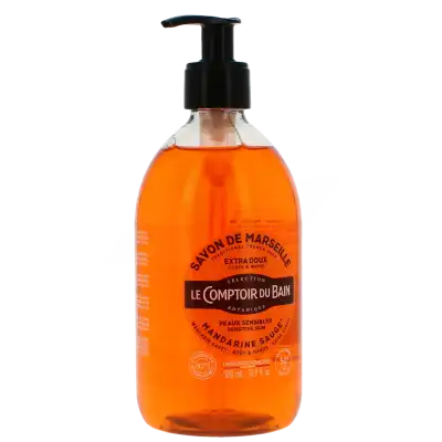 Le Comptoir Du Bain Savon Liquide De Marseille Surgras Mandarine Sauge Flacon Pompe De 500 Ml à Saint-Médard-en-Jalles