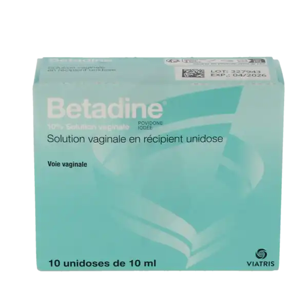 Betadine 10 %, Solution Vaginale En Récipient Unidose