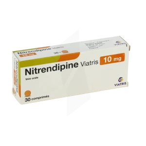 Nitrendipine Viatris 10 Mg, Comprimé