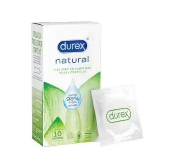 Durex Natural Préservatif B/10 à Eysines