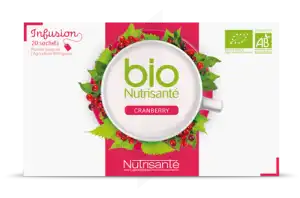 Acheter Nutrisanté Infusions Bio Tisane Cranberry 20 Sachets à Bourg-lès-Valence
