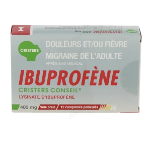 Ibuprofene Cristers Conseil 400 Mg, Comprimé Pelliculé