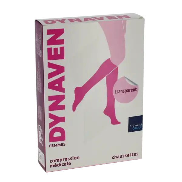 Dynaven Transparent Chaussettes  Femme Classe 2 Beige BronzÉ Small Normal