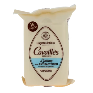 Rogé Cavaillès Intime Lingettes Intimes Anti-bactérien Sachet/15