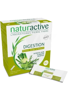 Naturactive Phytothérapie Fluides Solution Buvable Digestion 15 Sticks/10ml