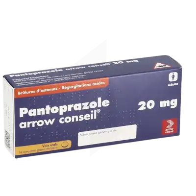PANTOPRAZOLE ARROW CONSEIL 20 mg, comprimé gastro-résistant