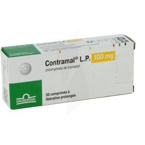Contramal Lp 100 Mg, Comprimé à Libération Prolongée