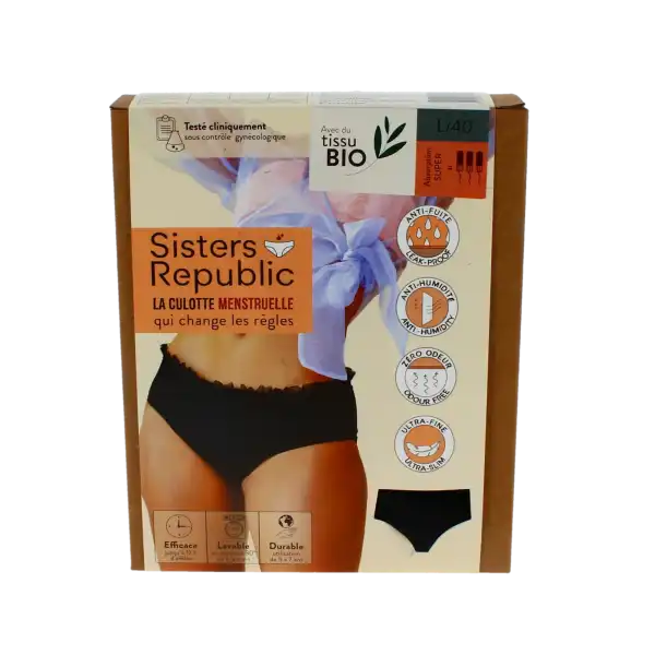 Sisters Republic Colette Culotte Menstruelle Flux Super Tl