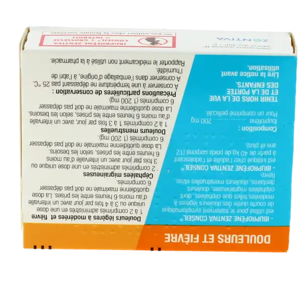 Ibuprofene Zentiva Conseil 200 Mg, Comprimé Pelliculé