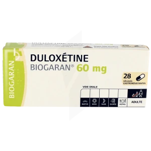 Duloxetine Biogaran 60 Mg, Gélule Gastro-résistante