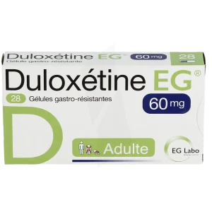 Duloxetine Eg 60 Mg, Gélule Gastro-résistante