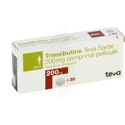 TRIMEBUTINE TEVA SANTE 200 mg, comprimé pelliculé