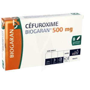 Cefuroxime Biogaran 500 Mg, Comprimé Pelliculé