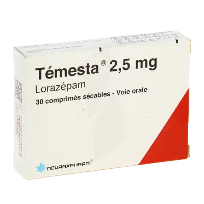 Temesta 2,5 Mg, Comprimé Sécable à La Ricamarie