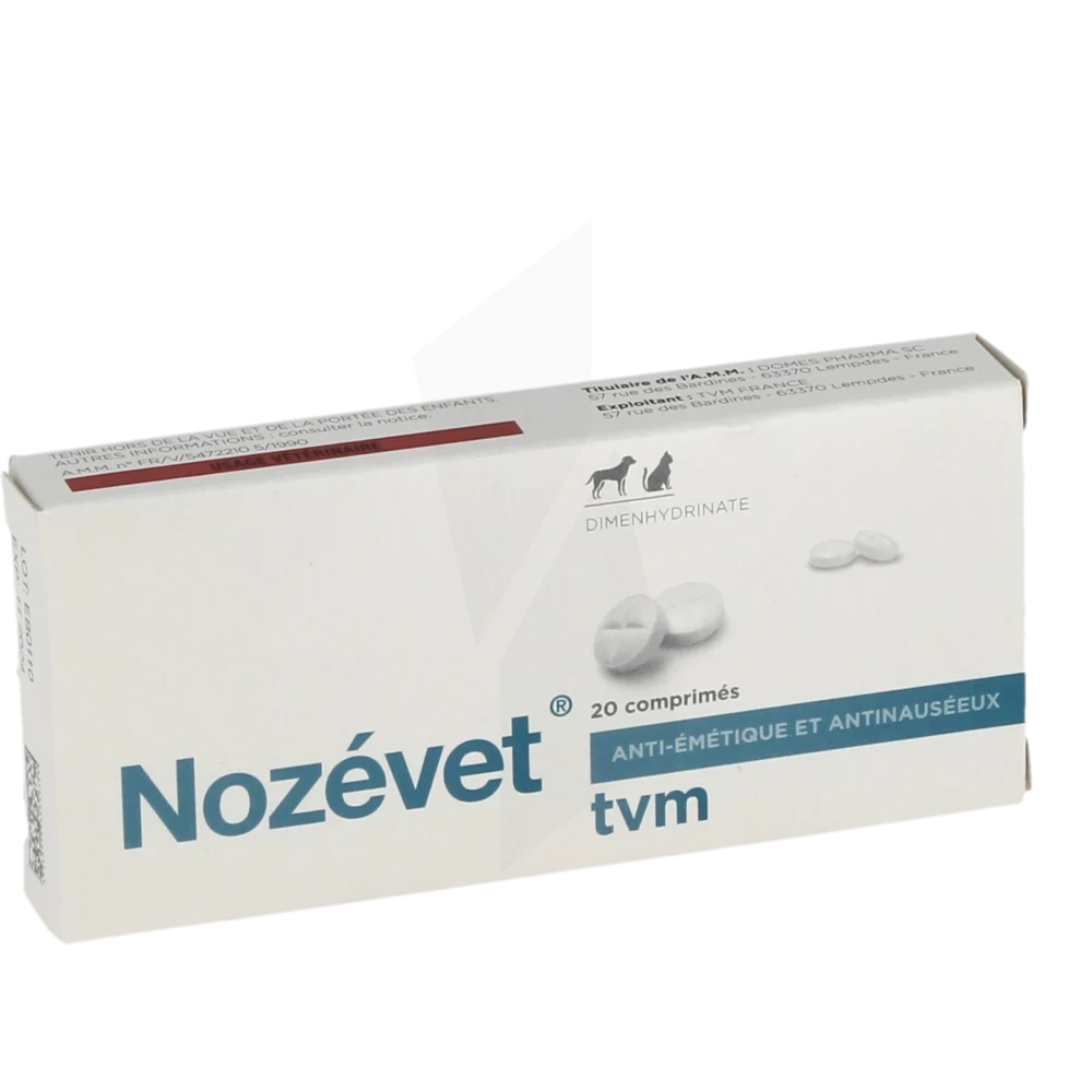 Nozevet 50 Mg Comprimes Pour Chiens Et Chats, Comprimé