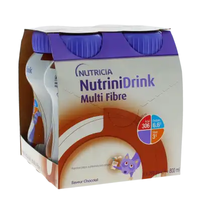 Nutrinidrink Multi Fibre Nutrim Choco 4 Bouteilles De 200 Ml à Noé