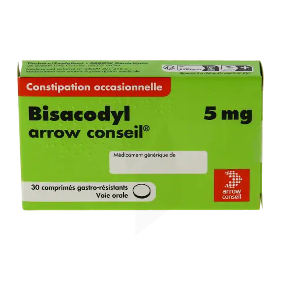 Bisacodyl Arrow Conseil 5 Mg, Comprimé Gastro-résistant