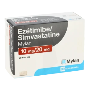 Ezetimibe/simvastatine Viatris 10 Mg/20 Mg, Comprimé