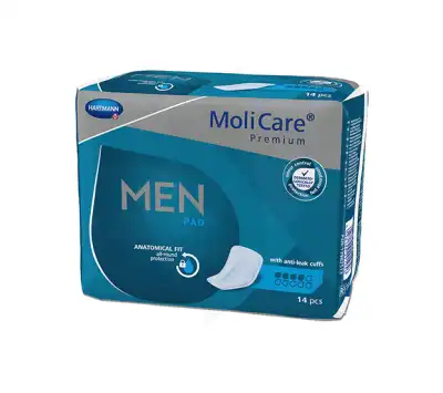 Molicare Premium Men Pads 2 Gouttes - Protection Incontinence B/14 à TOUCY