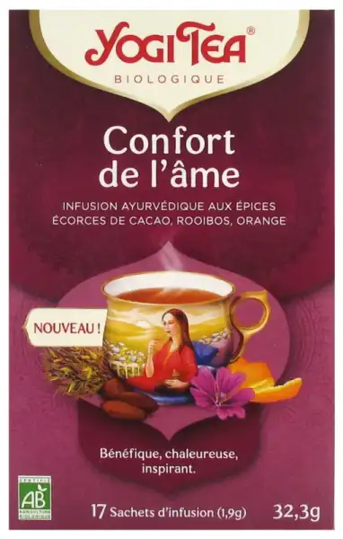 Yogi Tea Tis Ayurvédique Confort De L'âme Bio 17sach/1,9g