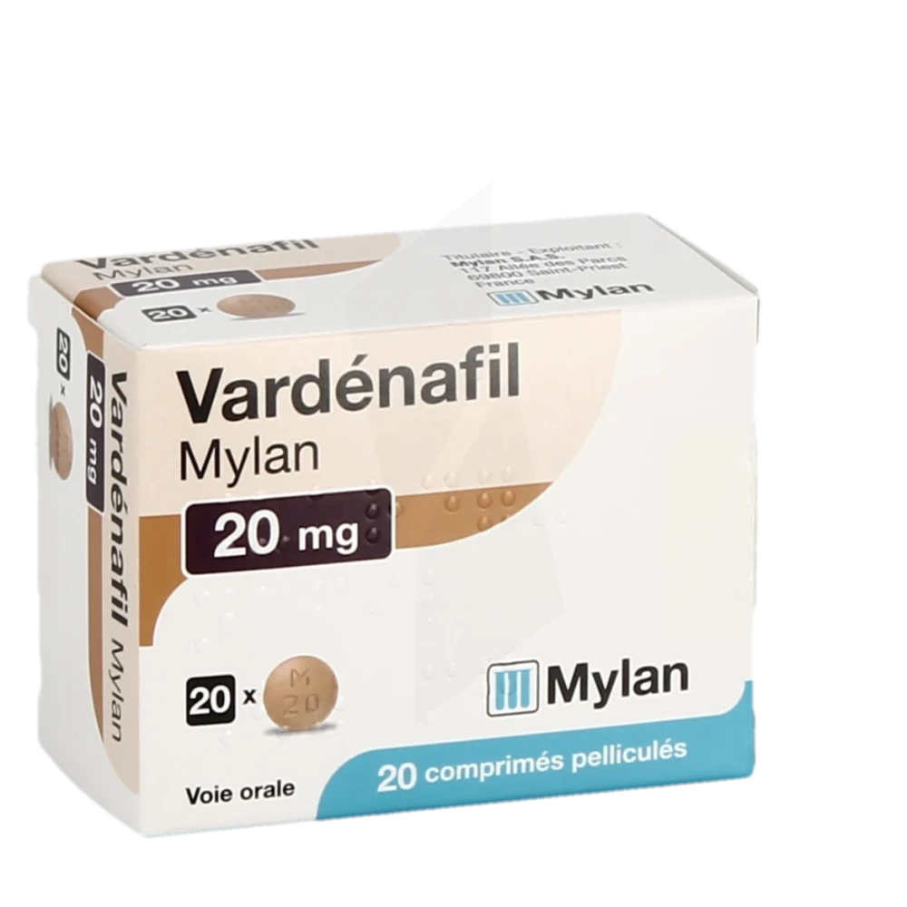 Vardenafil Viatris 20 Mg, Comprimé Pelliculé