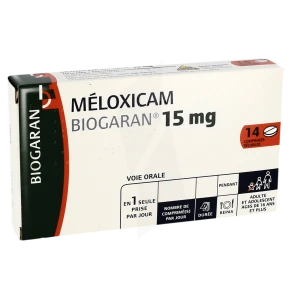 Meloxicam Biogaran 15 Mg, Comprimé Sécable