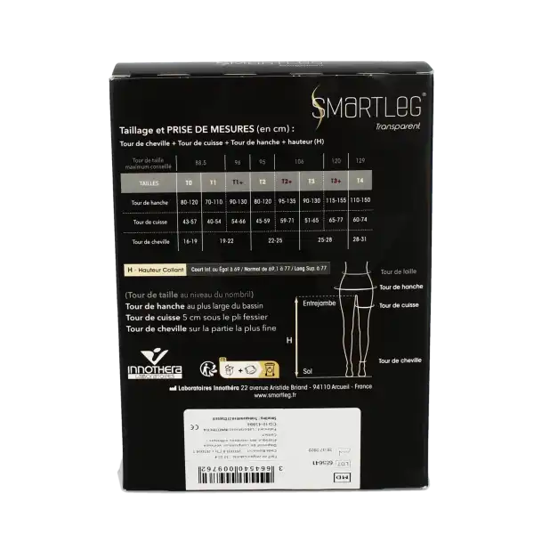 Smartleg® Transparent Classe Ii Collant Radieuse Soft Taille 3 Normal Pied Fermé