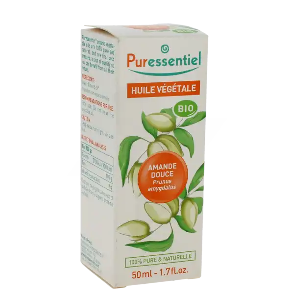 Puressentiel Huile VÉgÉtale Bio Amande Douce Fl/50ml