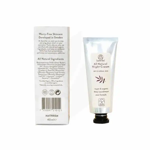 Suntribe Crème De Nuit Naturelle Canneberge & Romarin 40ml