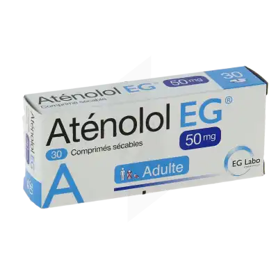 Atenolol Eg 50 Mg, Comprimé Sécable à LIVRON-SUR-DROME