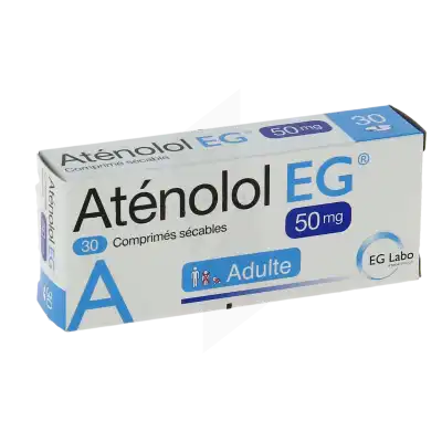 ATENOLOL EG 50 mg, comprimé sécable