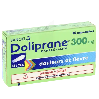 DOLIPRANE 300 mg, suppositoire