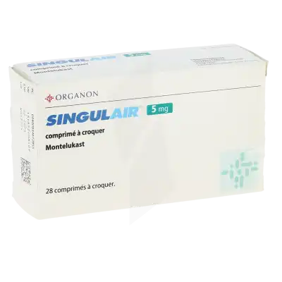 SINGULAIR 5 mg, comprimé à croquer
