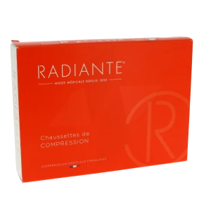 Radiante 2 Microvoile Jarfix Bas Jarret Pied Ouvert Femme Noir T1m