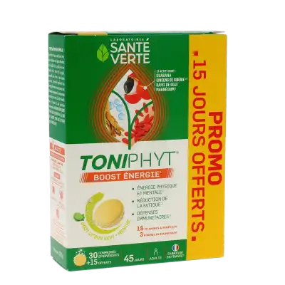 Santé Verte Toniphyt Boost Comprimés Effervescents Citron Vert Menthe Boîte De 45 à Maisons Alfort