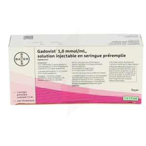 Gadovist 1,0 Mmol/ml, Solution Injectable En Seringue Préremplie