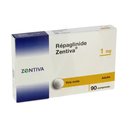 Repaglinide Zentiva 1 Mg, Comprimé à La Ricamarie