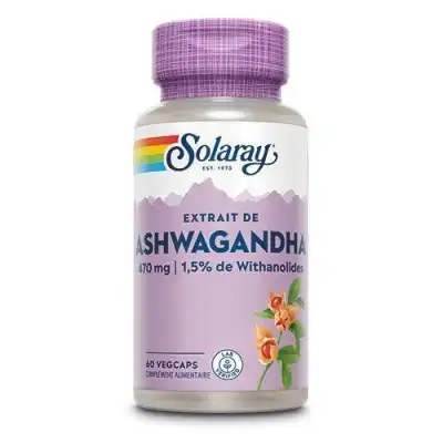 Solaray Ashwagandha 470mg Capsules végétales B/60