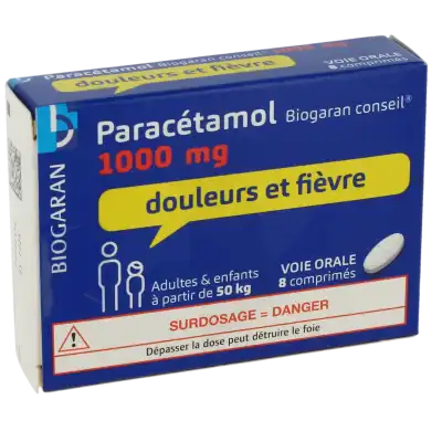 Paracetamol Biogaran Conseil 1000 Mg, Comprimé à Bordeaux