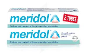 Acheter Meridol Protection Gencives Dentifrice Anti-plaque 2T/75ml à BRETEUIL