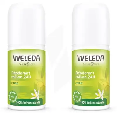 Weleda Duo Déodorant Roll-on 24h Citrus 100ml à VILLENAVE D'ORNON